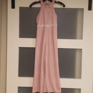 Pink jumpsuit. Pageant outfit.